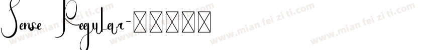Sense Regular字体转换